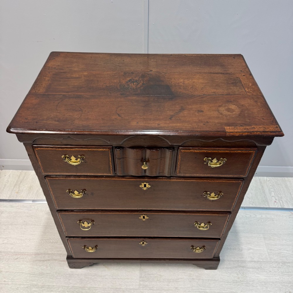 18th century oak chest of drawers  View II