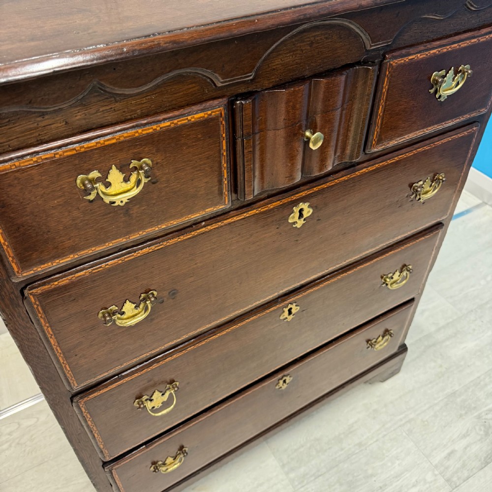 18th century oak chest of drawers  View V