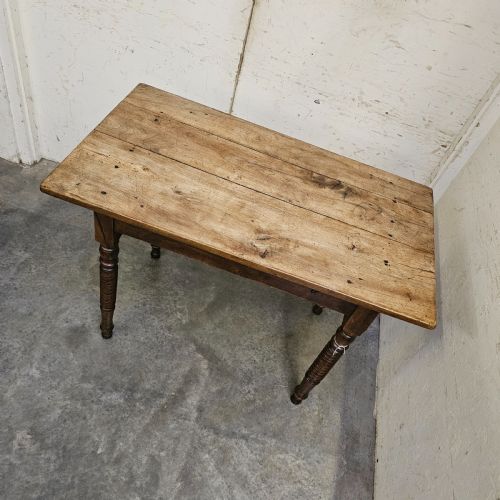 fig 1. French Walnut Bobbin Leg Side Table