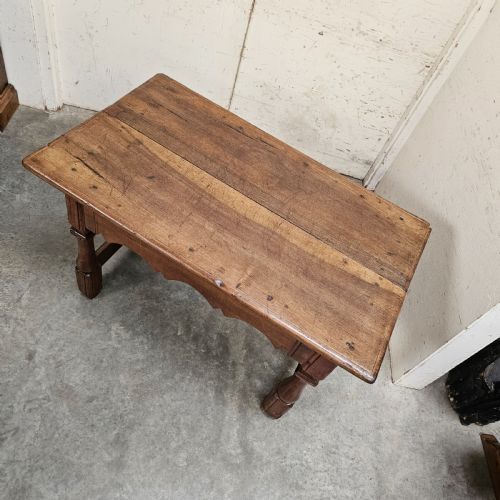 fig 2. French Walnut Country Folk Art Decorative Table