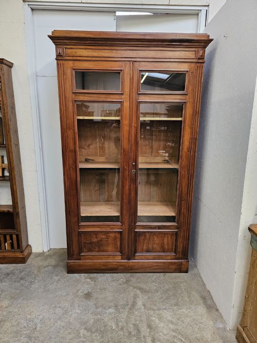 fig 2. Antique French Walnut Bookcase