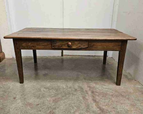 Large French Oak Coffee Table
