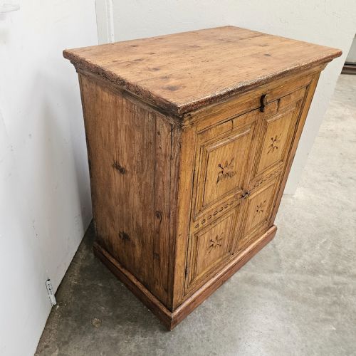 fig 2. Eastern European Carved Two Door Pine Cabinet