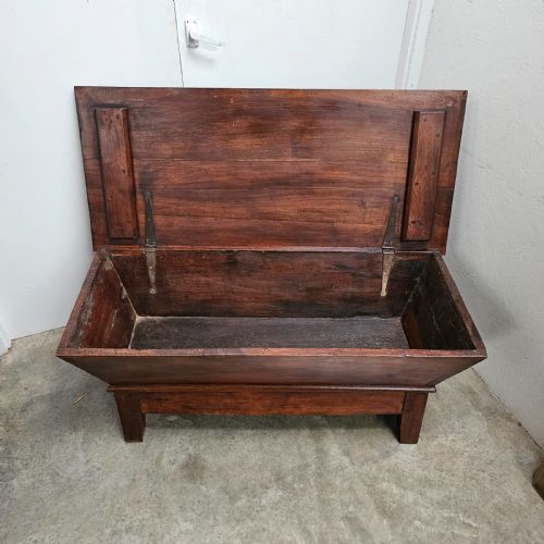 FRENCH WALNUT DOUGH PROOVING BOX COFFER - ADDITIONAL PHOTO 3
