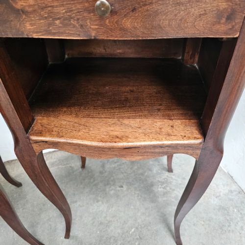 fig 2. Pair of French Walnut Nightstands