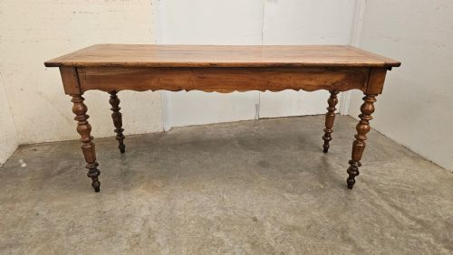 fig 1. French Cherry Bistro Table With Bread Slide