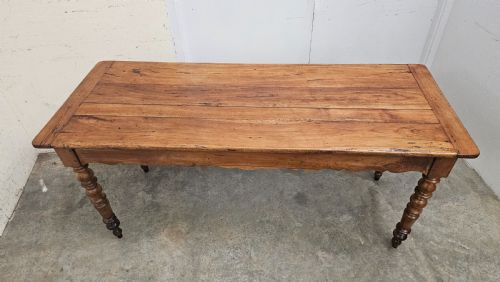 fig 2. French Cherry Bistro Table With Bread Slide