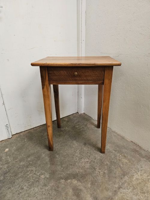 French Walnut Lamp Table with Drawer