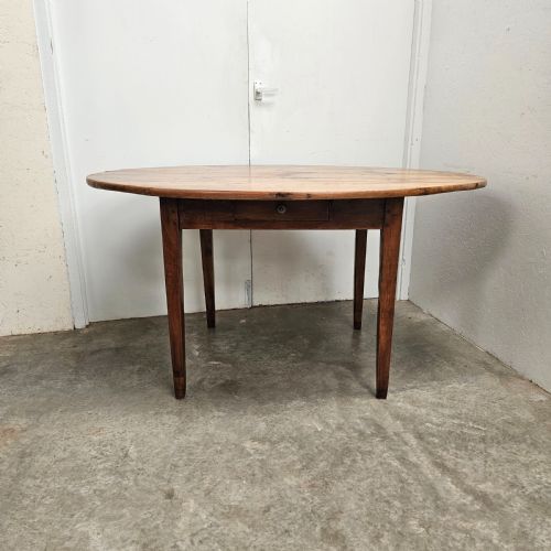 French Cherrywood Oval Farmhouse Table