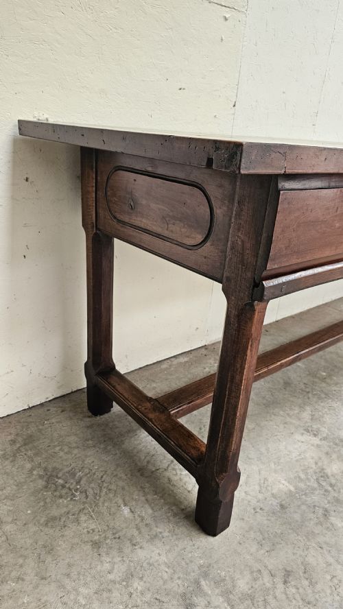 EXCEPTIONAL TALL FRENCH CHERRY MANOR HOUSE KITCHEN TABLE BRESSE - ADDITIONAL PHOTO 10