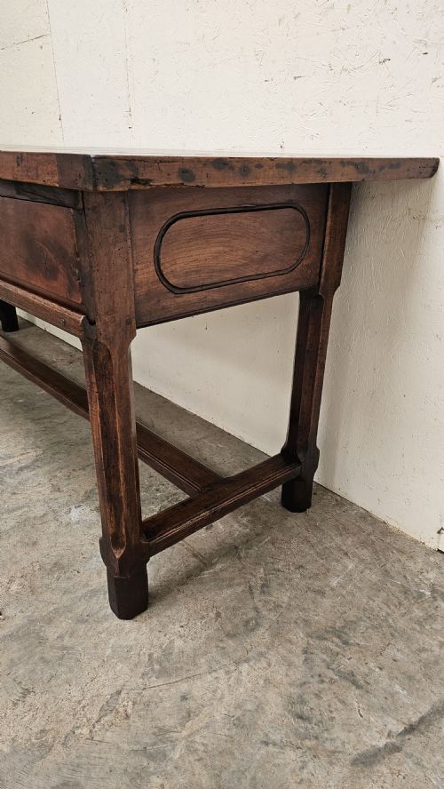 EXCEPTIONAL TALL FRENCH CHERRY MANOR HOUSE KITCHEN TABLE BRESSE - ADDITIONAL PHOTO 11
