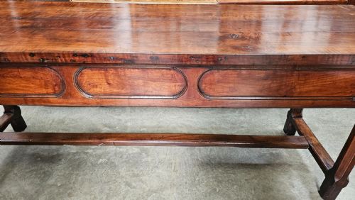 EXCEPTIONAL TALL FRENCH CHERRY MANOR HOUSE KITCHEN TABLE BRESSE - ADDITIONAL PHOTO 13