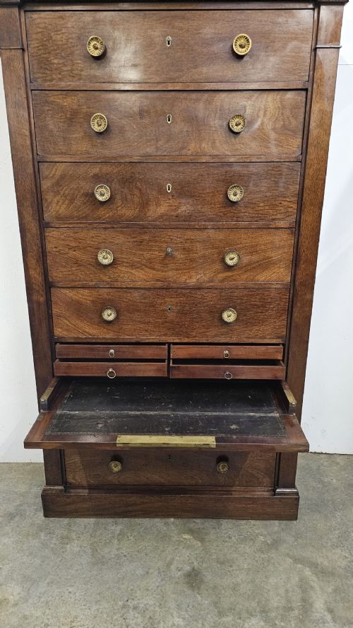 fig 1. Tall French Secretaire Chest Of Drawers