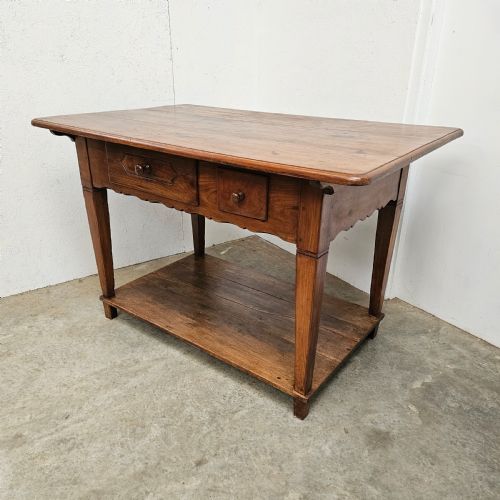 fig 1. Alsace Cherrywood Kitchen Prep Table