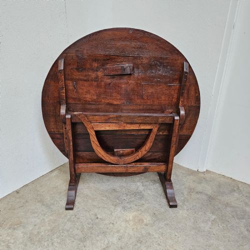 fig 1. Large 19th Century French Folding Vendange Table