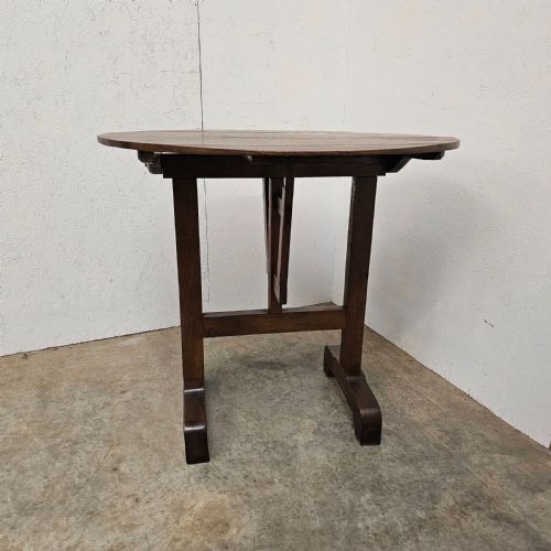 fig 2. Small French Oak Folding Vendenge Table