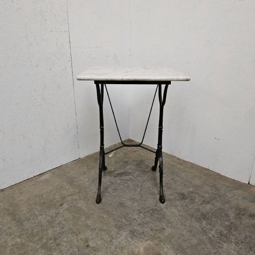 French Iron & Marble Cafe Terrace Table