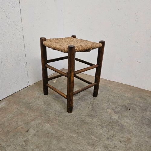 fig 1. French Beech & Rush Stool