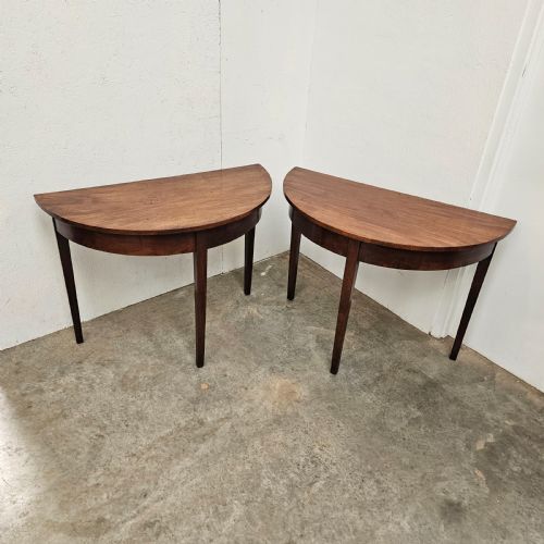 fig 1. Pair of English Demi-Lune Tables
