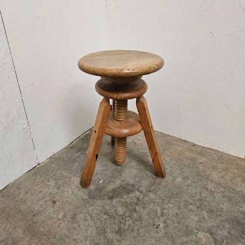 French Ash & Beech Adjustable Stool