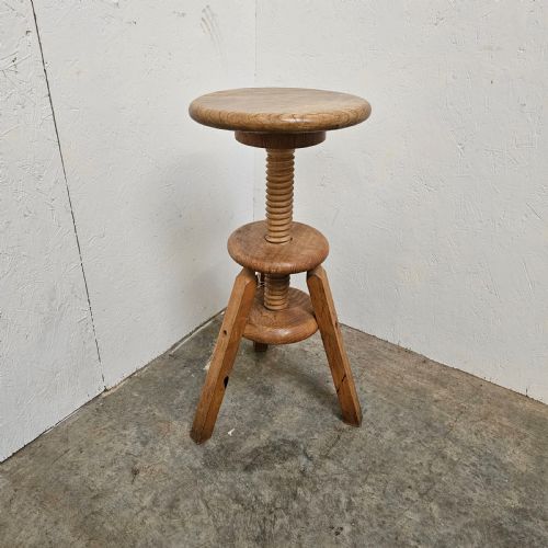 fig 1. French Ash & Beech Adjustable Stool