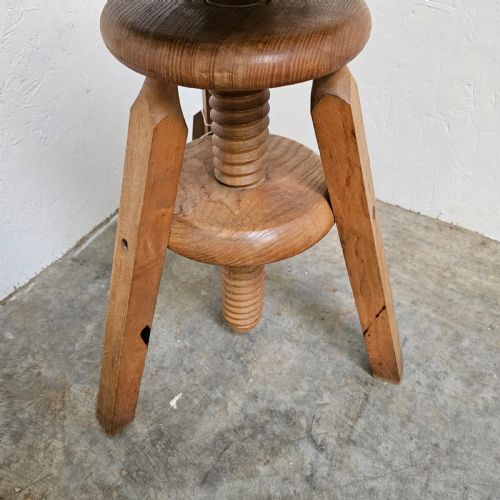 fig 2. French Ash & Beech Adjustable Stool