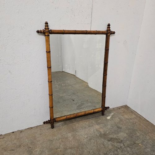 fig 1. Large French Faux Bamboo Mirror