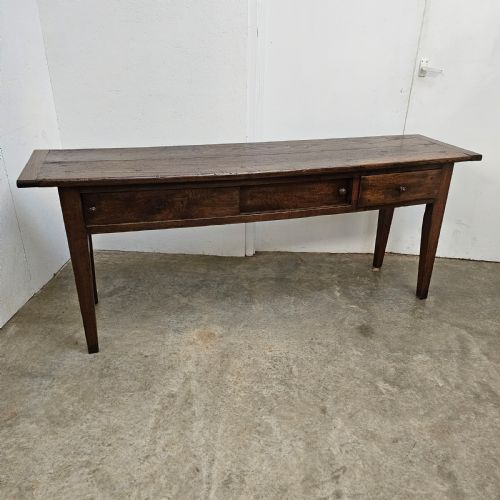 French Chestnut & Oak Contry Side Table