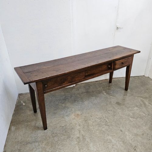 fig 1. French Chestnut & Oak Contry Side Table