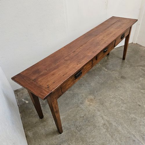 fig 2. Three Drawer French Cherry Serving Table