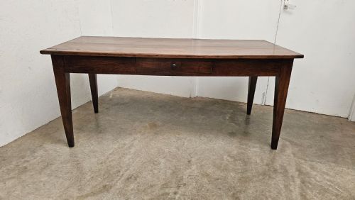 fig 1. French Oak Farmhouse Table (Two Board Top)