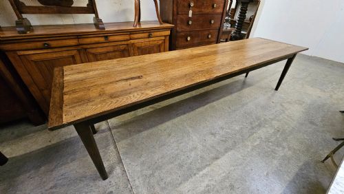 3m Long French Oak Farm Table