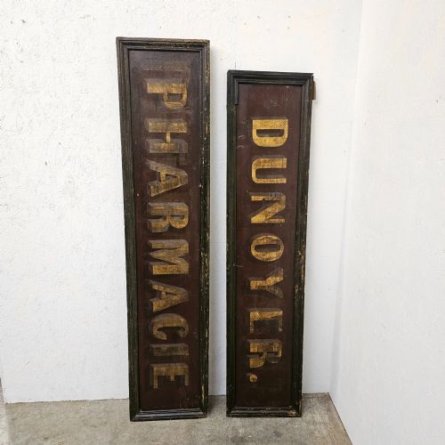 FRENCH HAND PAINTED PHARMACY SIGN BOARDS - ADDITIONAL PHOTO 3