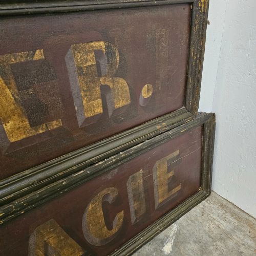 FRENCH HAND PAINTED PHARMACY SIGN BOARDS - ADDITIONAL PHOTO 4