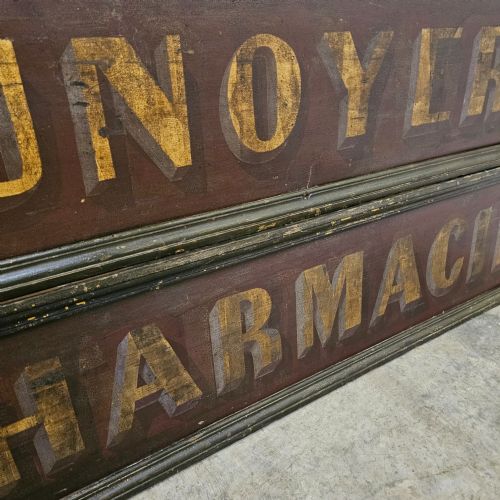 FRENCH HAND PAINTED PHARMACY SIGN BOARDS - ADDITIONAL PHOTO 5