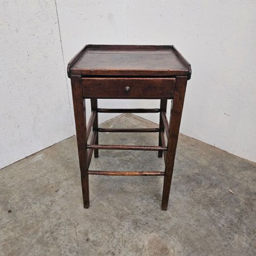 French Oak Tray Top Lamp Table