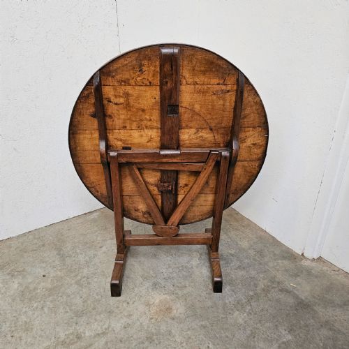 fig 1. French 19th Century Folding Vendange Table