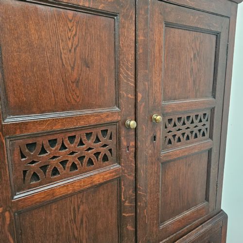 fig 1. Early 19th Century English Oak Food Cupboard