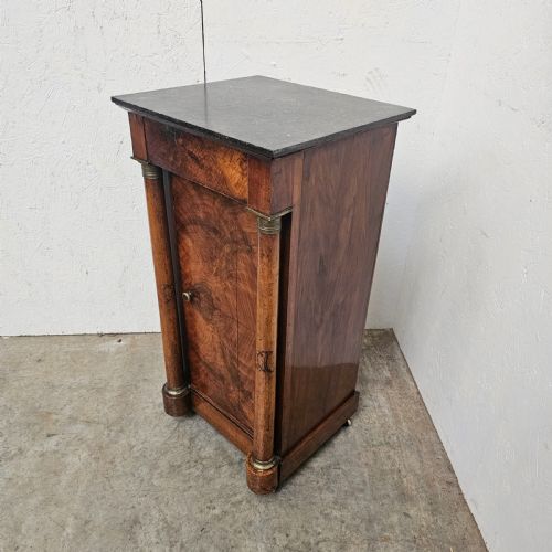fig 1. French Empire Marble Top Nightstand