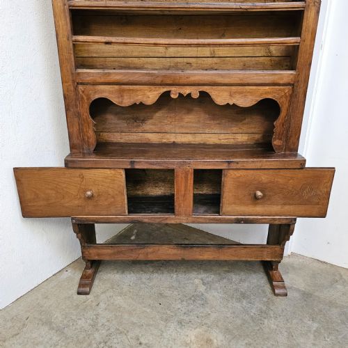 FRENCH 19TH CENTURY CHESTNUT VAISSELEIERE - ADDITIONAL PHOTO 3