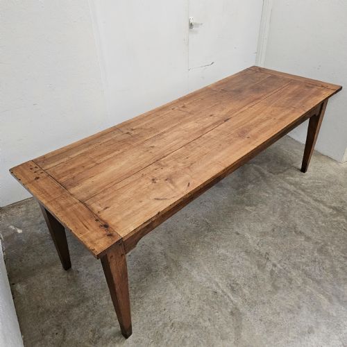 fig 1. Substantial 7ft French Cherry Farm Table