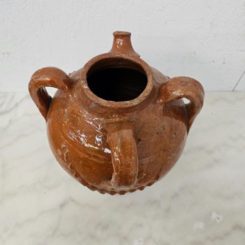 fig 2. French Glazed Walnut Oil Jar