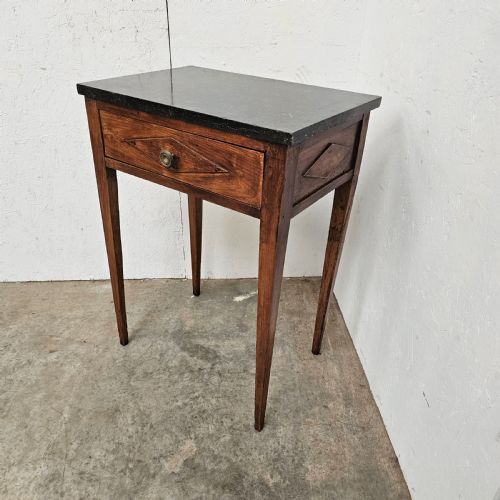 fig 1. Panelled Fossil Marble Side Table