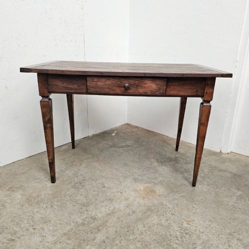 Oak Side Table with Drawer