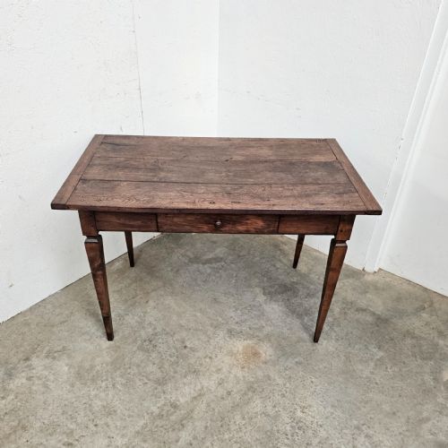 fig 1. Oak Side Table With Drawer