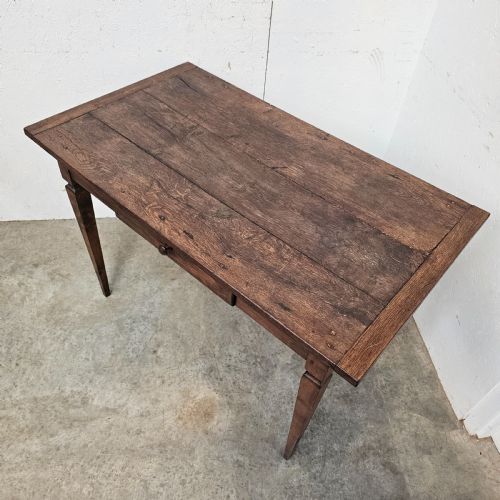 fig 2. Oak Side Table With Drawer