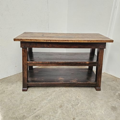 fig 1. English Three Tier Chestnut Work Table