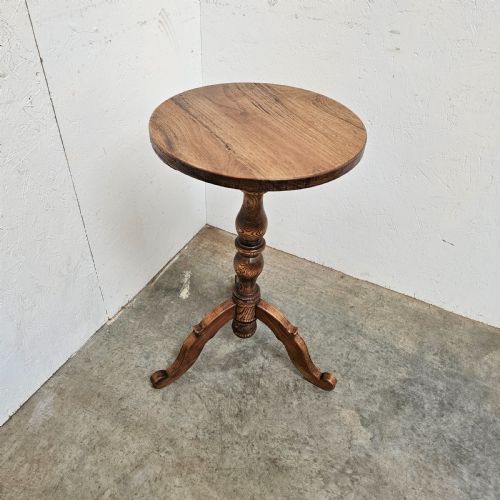 fig 1. French Round Ash & Fruitwood Lamp Table