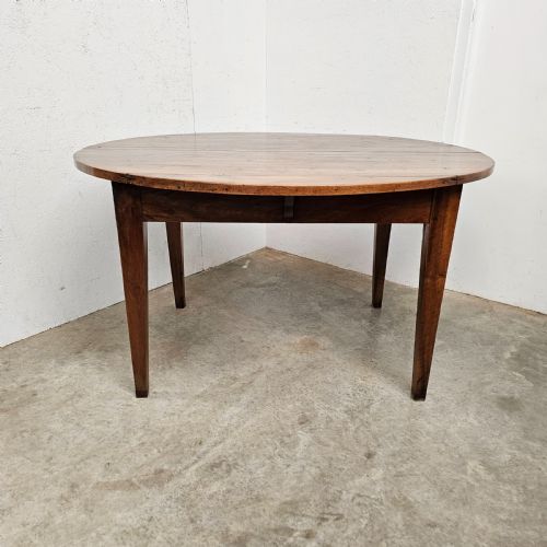 French Walnut Oval Farmhouse Table