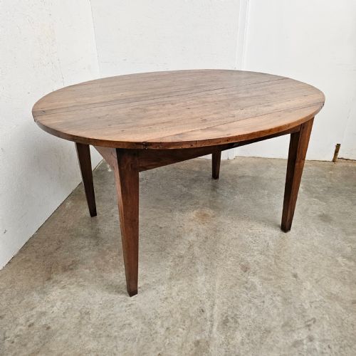 fig 2. French Walnut Oval Farmhouse Table